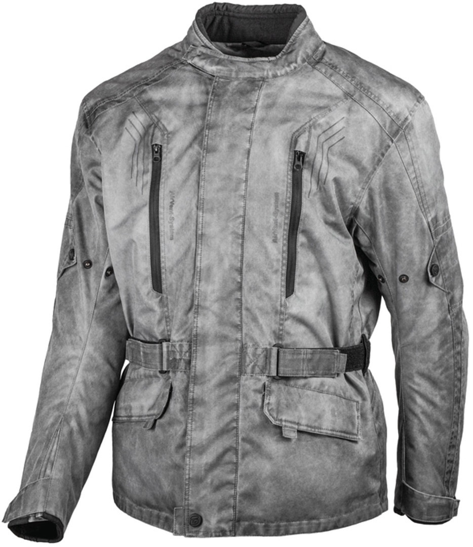 GMS Dayton Damen Motorrad Textiljacke, grau, Gre XS, grau, Gre XS