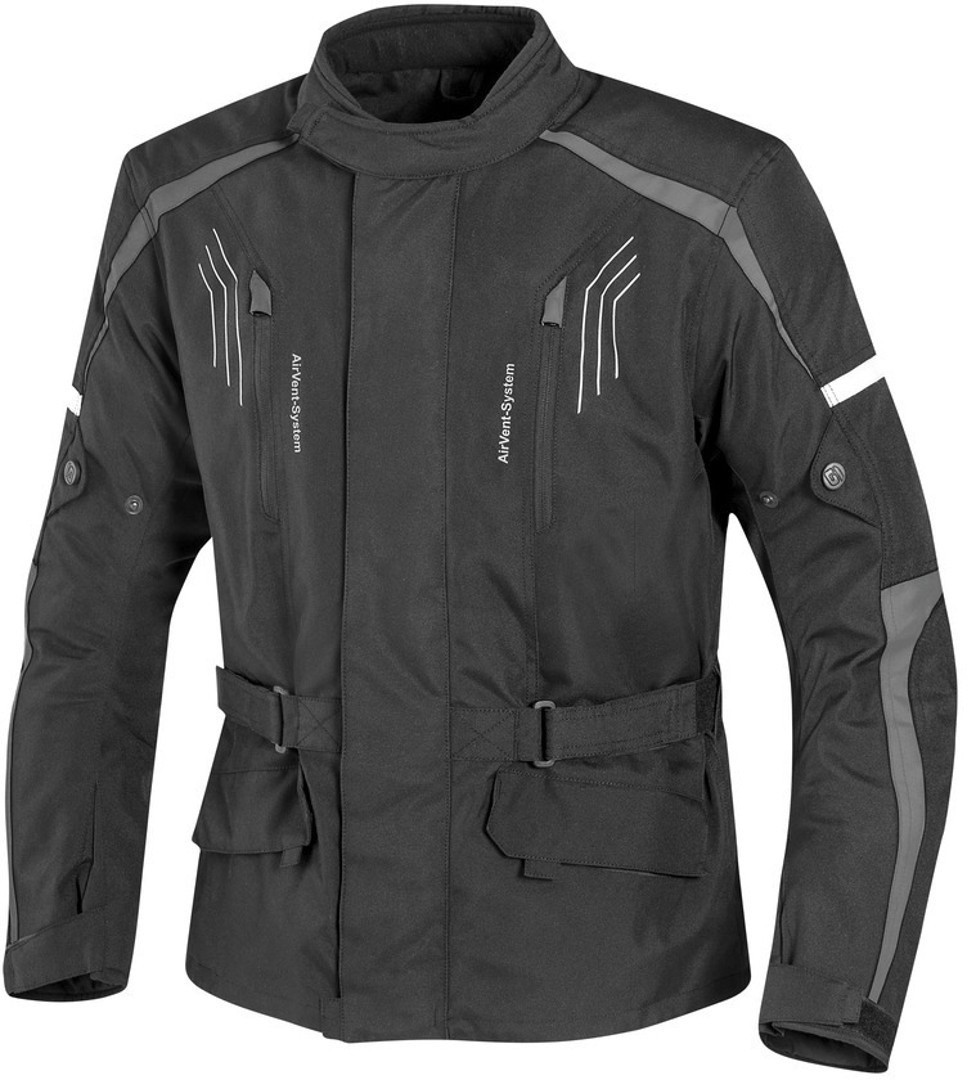 GMS Dayton Motorrad Textiljacke, schwarz-grau, Gre 3XL, schwarz-grau, Gre 3XL