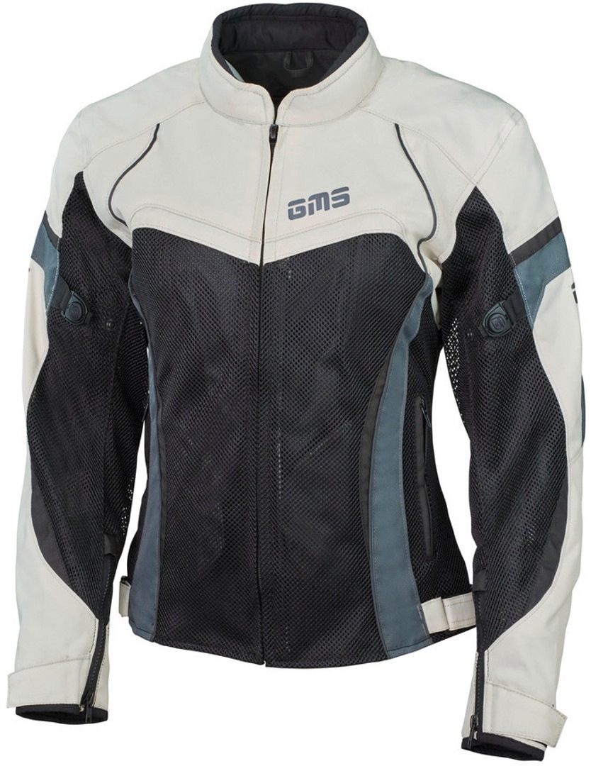 GMS Tara Mesh Damen Motorrad Textiljacke, schwarz-beige, Größe 4XL, schwarz-beige, Größe 4XL