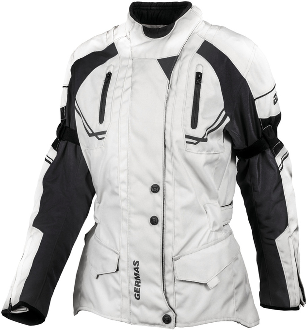 GMS Taylor Damen Motorrad Textiljacke, schwarz-grau, Gre 6XL, schwarz-grau, Gre 6XL