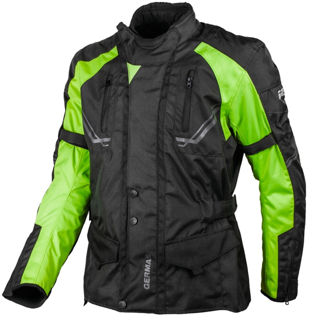 GMS Taylor Motorrad Textiljacke, schwarz-gelb, Gre 8XL, schwarz-gelb, Gre 8XL unter Bekleidung