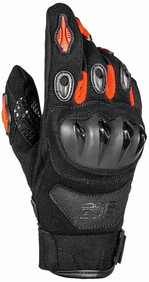 GMS Tiger Motorradhandschuhe, schwarz-orange, Gre M, schwarz-orange, Gre M