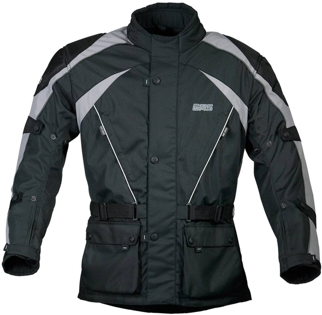 GMS Twister Motorrad Textiljacke, schwarz-grau, Gre 2XL, schwarz-grau, Gre 2XL