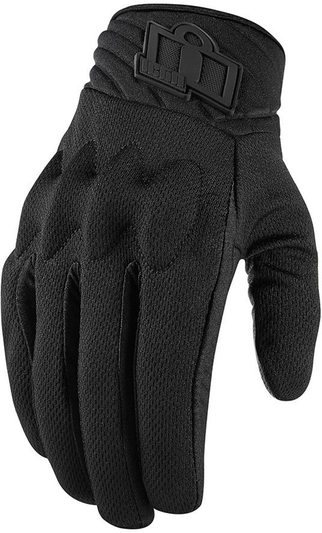 Icon Anthem 2 Stealth Motorradhandschuhe, schwarz, Gre L, schwarz, Gre L unter Bekleidung