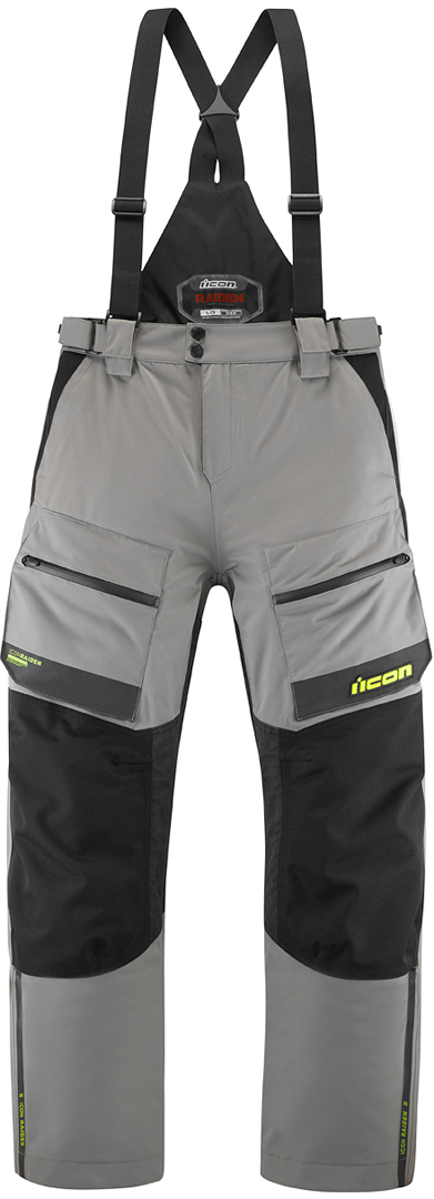 Icon Raiden Motorrad Textilhose, schwarz-grau, Gre M, schwarz-grau, Gre M