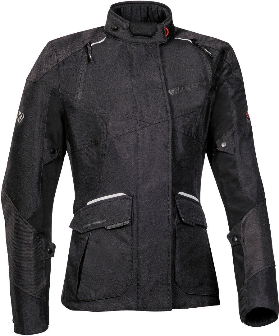 Ixon Balder Damen Motorrad Textiljacke, schwarz, Größe XS, schwarz, Größe XS