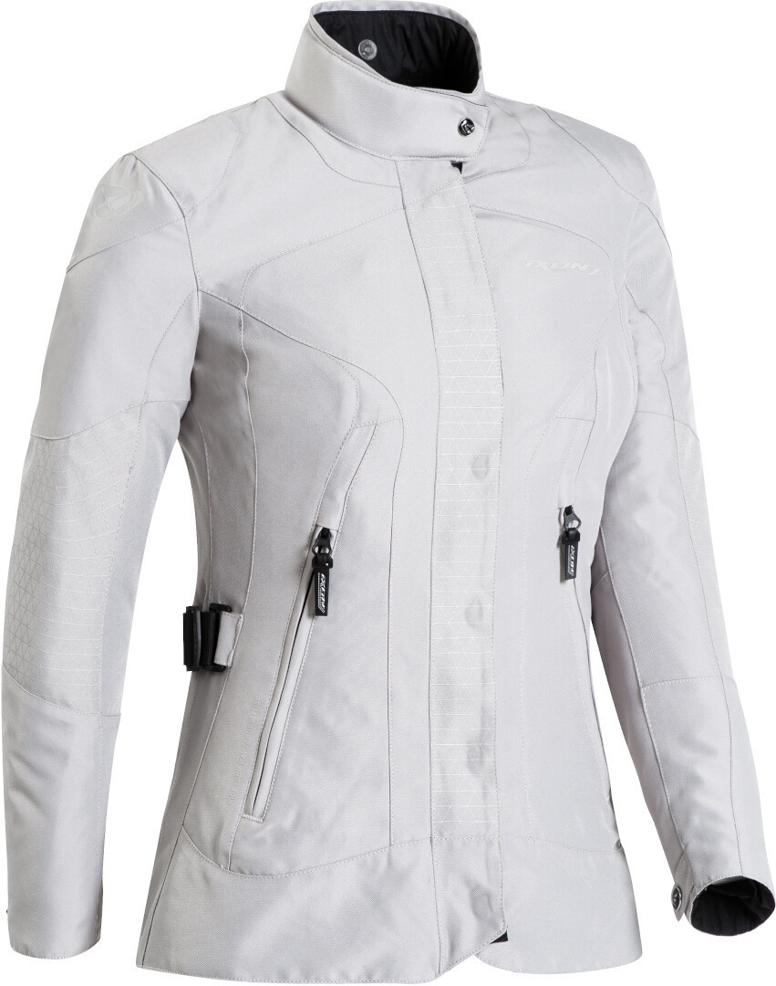 IXON Bloom Damen Motorrad Textiljacke, beige, Gre XL, beige, Gre XL unter Bekleidung