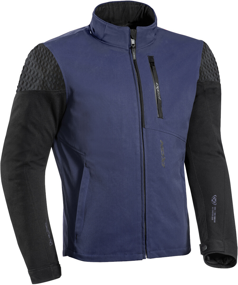 Ixon Brixton Motorrad Textiljacke, schwarz-blau, Gre L, schwarz-blau, Gre L