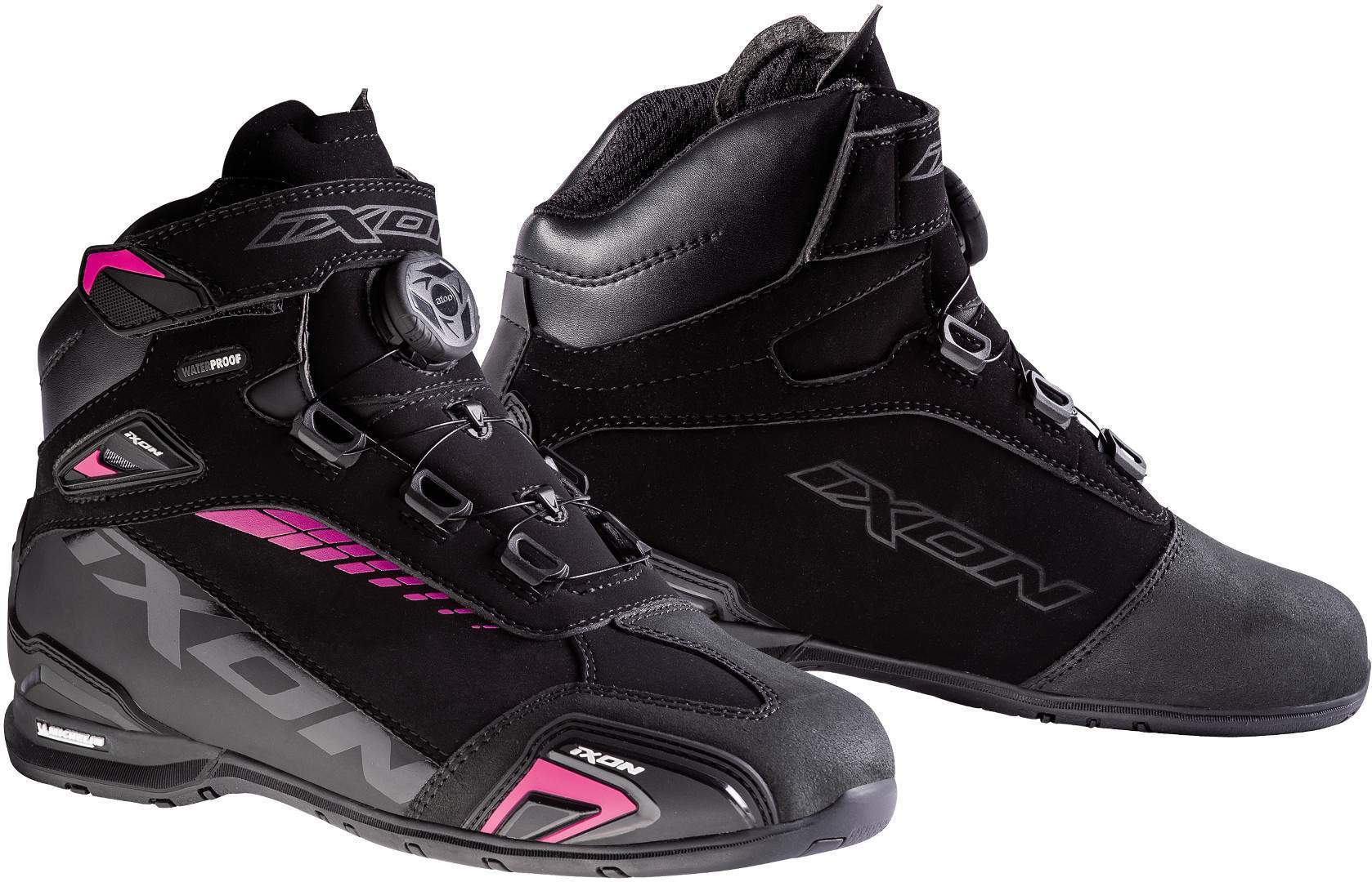 Ixon Bull WP L Damen Motorradschuhe, schwarz-pink, Gre 38, schwarz-pink, Gre 38