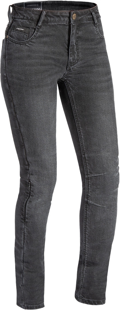 Ixon Cathelyn Damen Motorrad Jeans, schwarz-grau, Gre L, schwarz-grau, Gre L