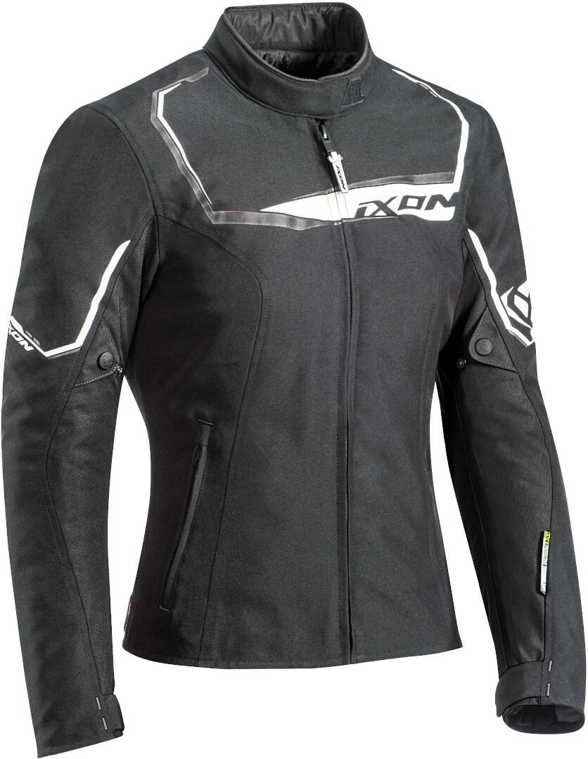 Ixon Challenge Damen Motorrad Textiljacke, schwarz-weiss, Gre 2XL, schwarz-weiss, Gre 2XL