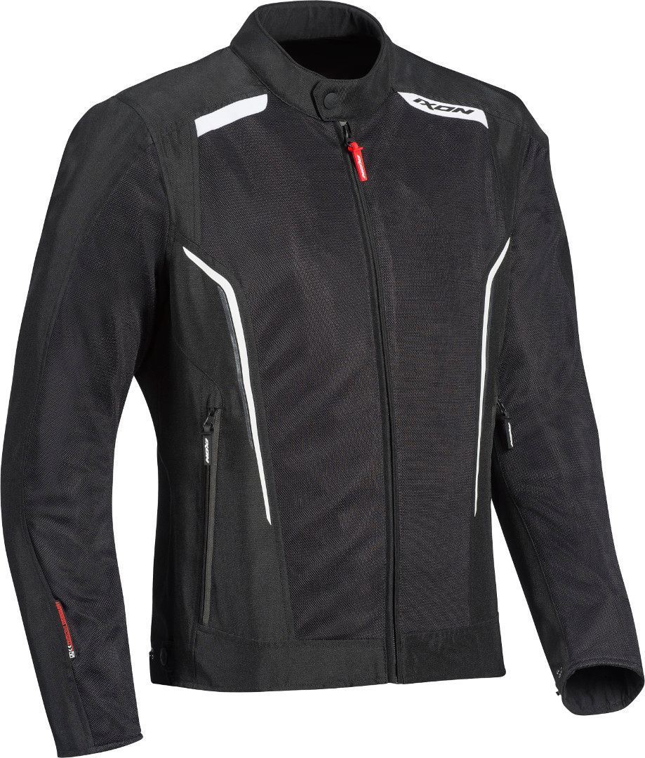 Ixon Cool Air Motorrad Textiljacke, schwarz-weiss, Gre XL, schwarz-weiss, Gre XL