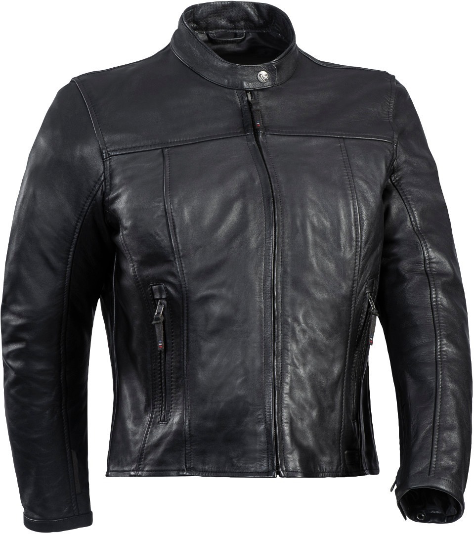 Ixon Crank-C Damen Motorrad Lederjacke, schwarz, Gre 2XL, schwarz, Gre 2XL