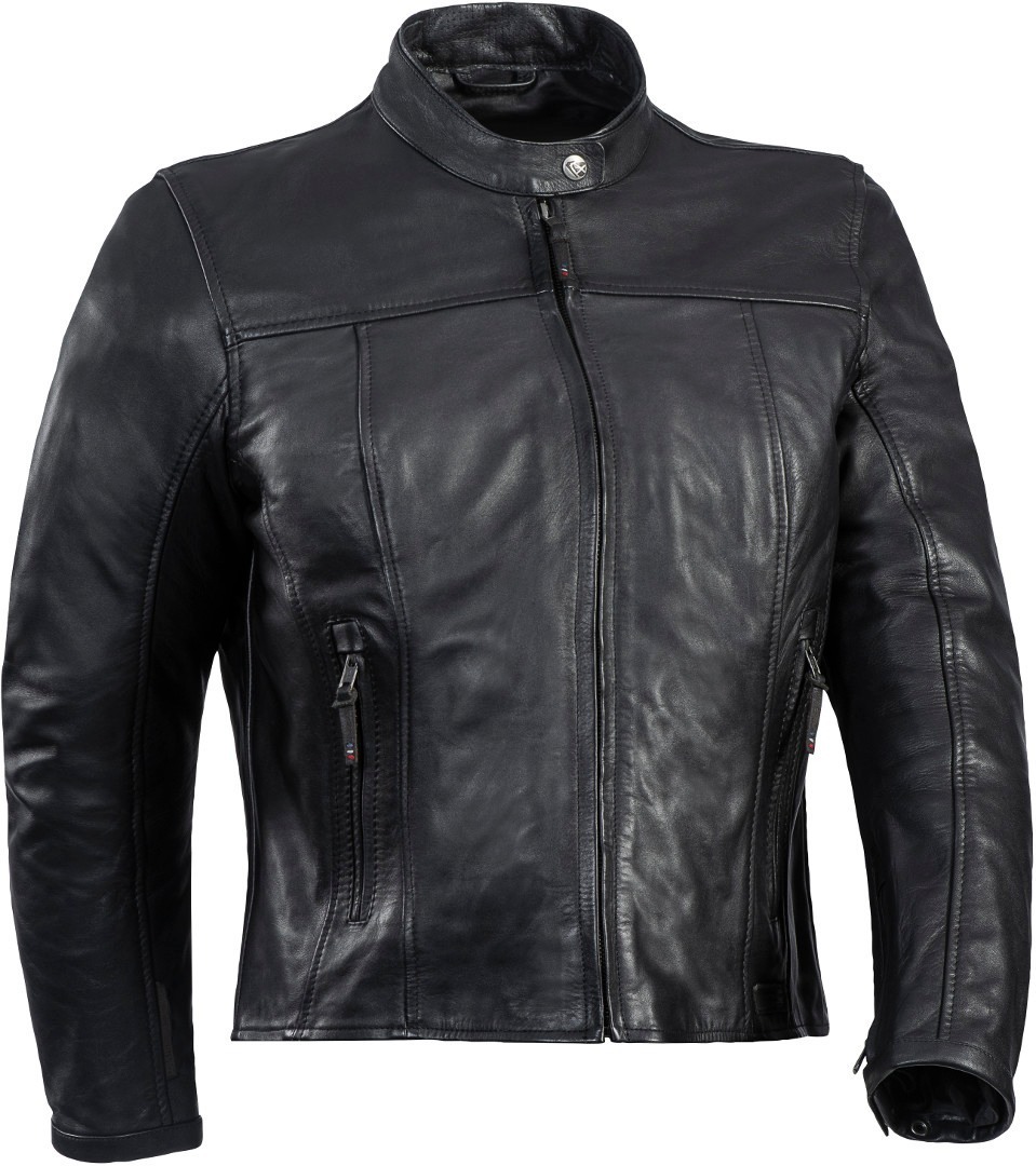 Ixon Crank-C Damen Motorrad Lederjacke, schwarz, Größe 4XL, schwarz, Größe 4XL