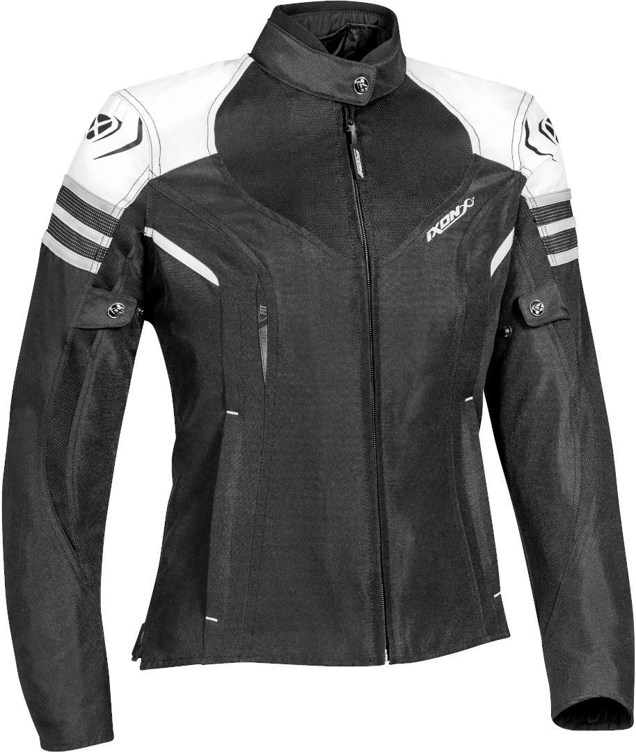 Ixon Ilana Damen Motorrad Textiljacke, schwarz-grau-weiss, Gre S, schwarz-grau-weiss, Gre S unter Bekleidung