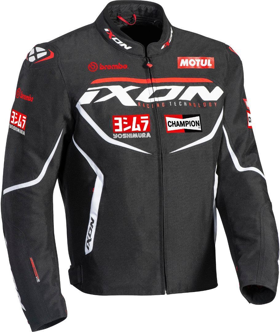 Ixon Matrix Evo Motorrad Textiljacke, schwarz-weiss-rot, Gre M, schwarz-weiss-rot, Gre M