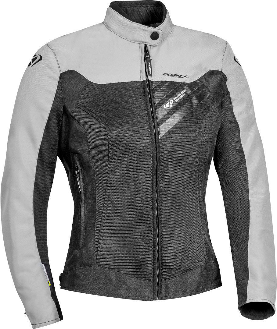 Ixon Orion Damen Motorrad Textiljacke, schwarz-grau, Größe M, schwarz-grau, Größe M