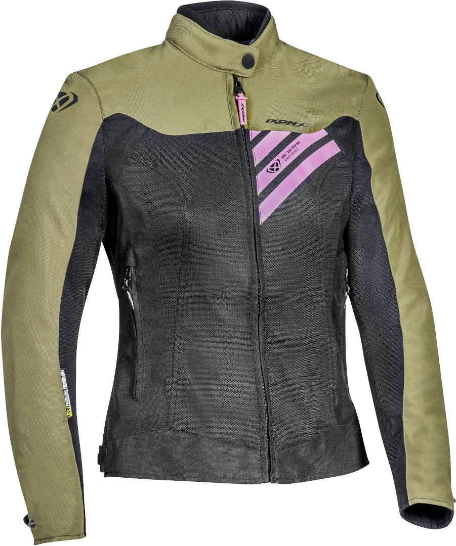 Ixon Orion Damen Motorrad Textiljacke, schwarz-grn, Gre L, schwarz-grn, Gre L