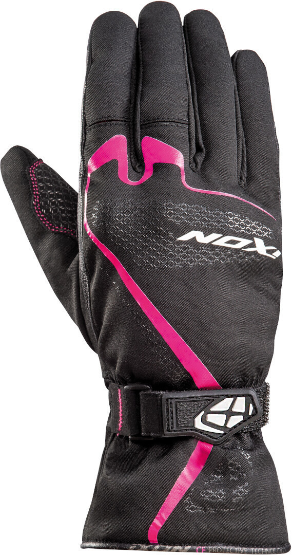 Ixon Pro Indy Damen Motorradhandschuhe, schwarz-pink, Gre L, schwarz-pink, Gre L