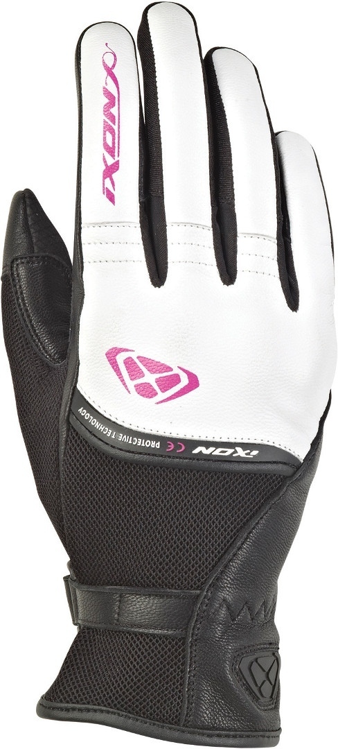 Ixon Rs Shine 2 Damen Motorradhandschuh, schwarz-weiss-pink, Gre 2XL, schwarz-weiss-pink, Gre 2XL