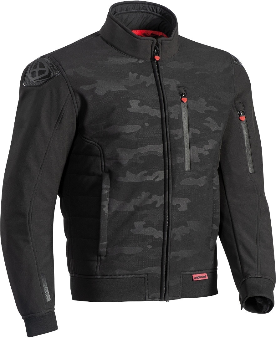 Ixon Soho Motorrad Textiljacke, schwarz-mehrfarbig, Gre XL, schwarz-mehrfarbig, Gre XL