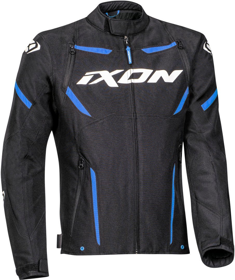 Ixon Striker Motorrad Textiljacke, schwarz-blau, Gre 2XL, schwarz-blau, Gre 2XL