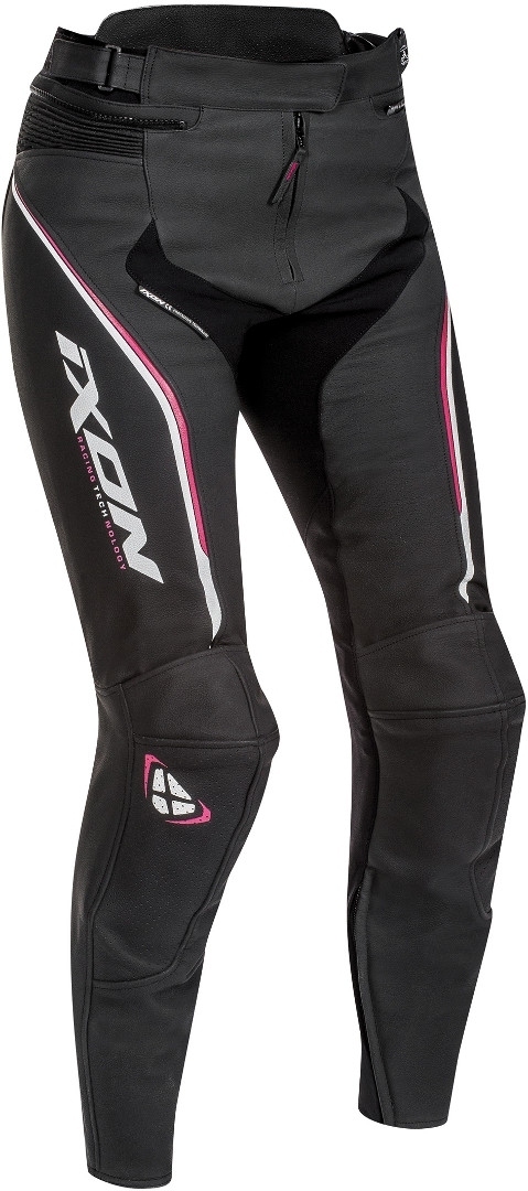 Ixon Trinity Damen Motorradhose, schwarz-pink, Größe L, schwarz-pink, Größe L