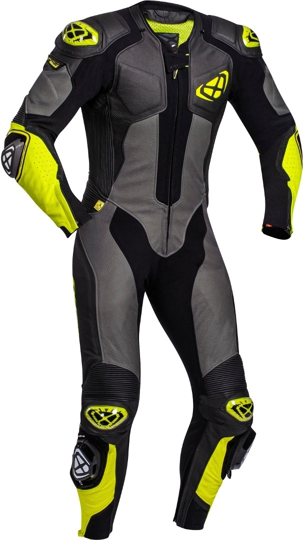 Ixon Vendetta Evo 1-Teiler Motorrad Lederkombi, schwarz-gelb, Gre 3XL, schwarz-gelb, Gre 3XL