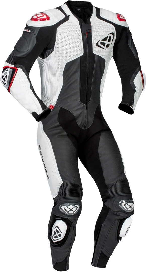 Ixon Vendetta Evo 1-Teiler Motorrad Lederkombi, schwarz-weiss, Gre 2XL, schwarz-weiss, Gre 2XL