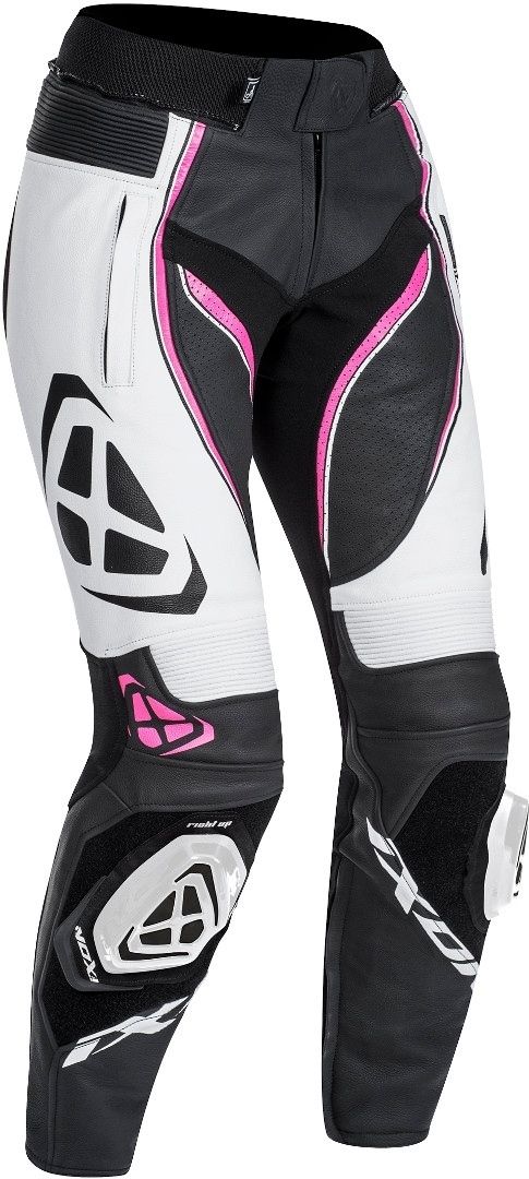 Ixon Vortex Damen Motorradhose, schwarz-pink, Größe M, schwarz-pink, Größe M