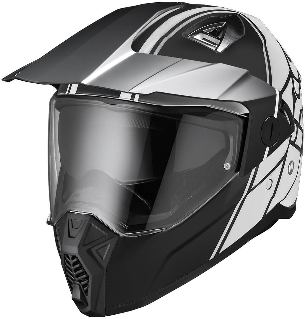 IXS 208 2.0 Endurohelm, schwarz-weiss, Gre XL, schwarz-weiss, Gre XL