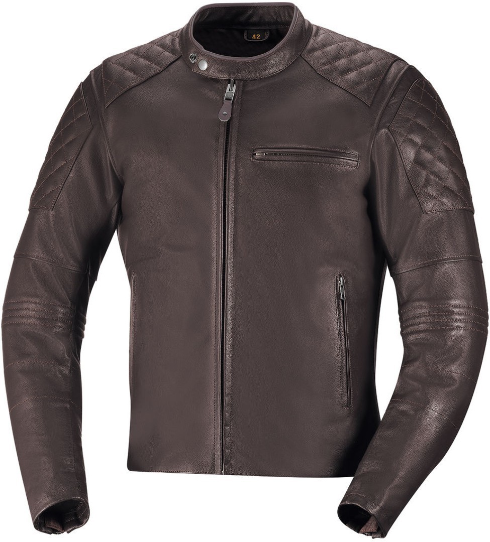 IXS Eliott Motorrad Lederjacke, braun, Gre 50, braun, Gre 50 unter Bekleidung