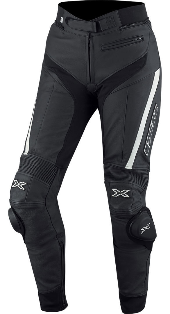 IXS Rouven Damen Lederhose, schwarz-weiss, Gre 38, schwarz-weiss, Gre 38