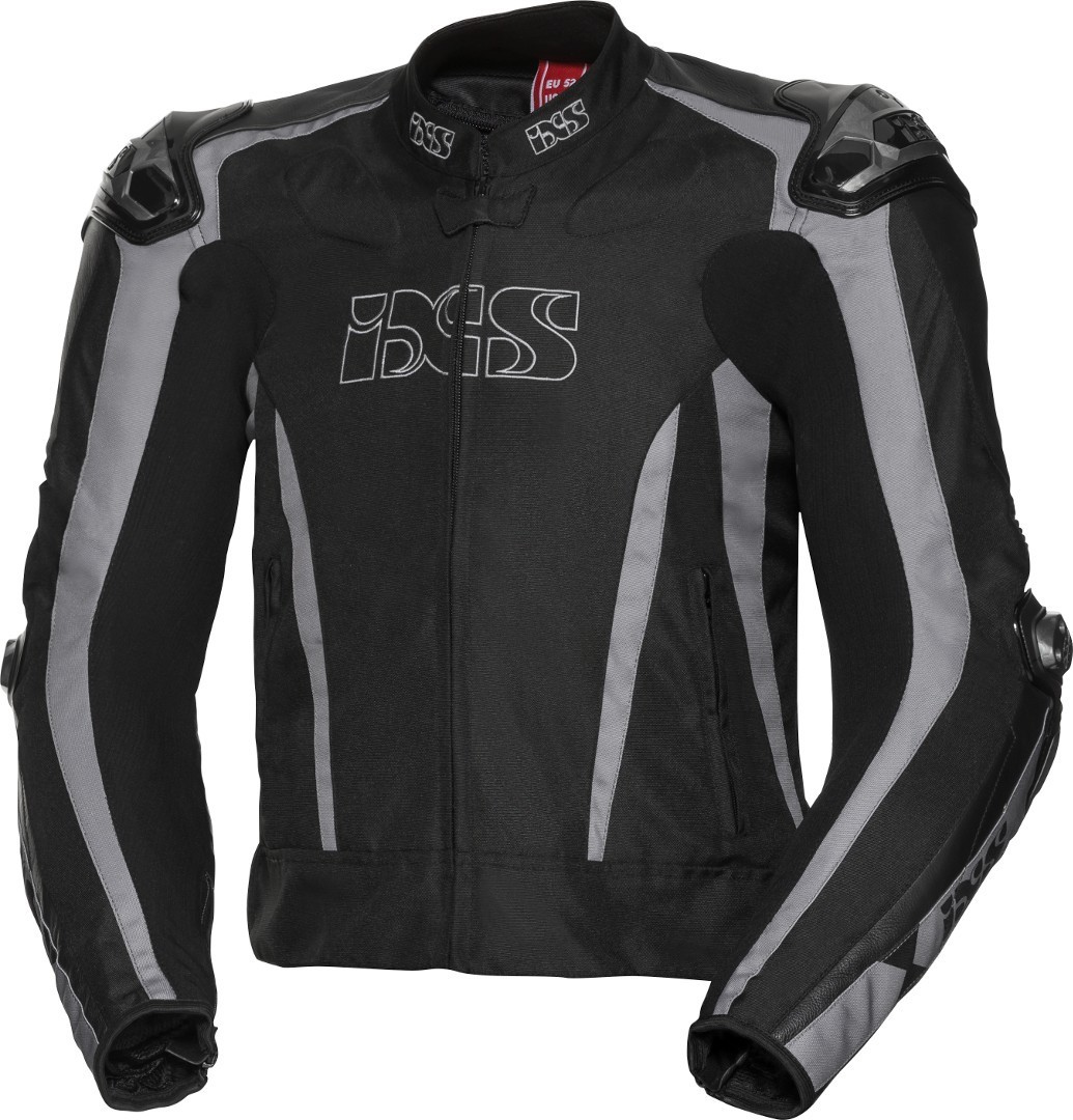 IXS Sport LT RS-1000 Motorrad Textiljacke, schwarz-grau, Gre 2XL, schwarz-grau, Gre 2XL