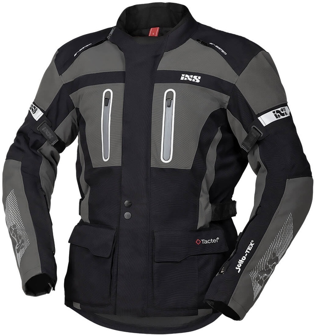 IXS Tour Pacora-ST Motorrad Textiljacke, schwarz-grau, Größe 4XL, schwarz-grau, Größe 4XL
