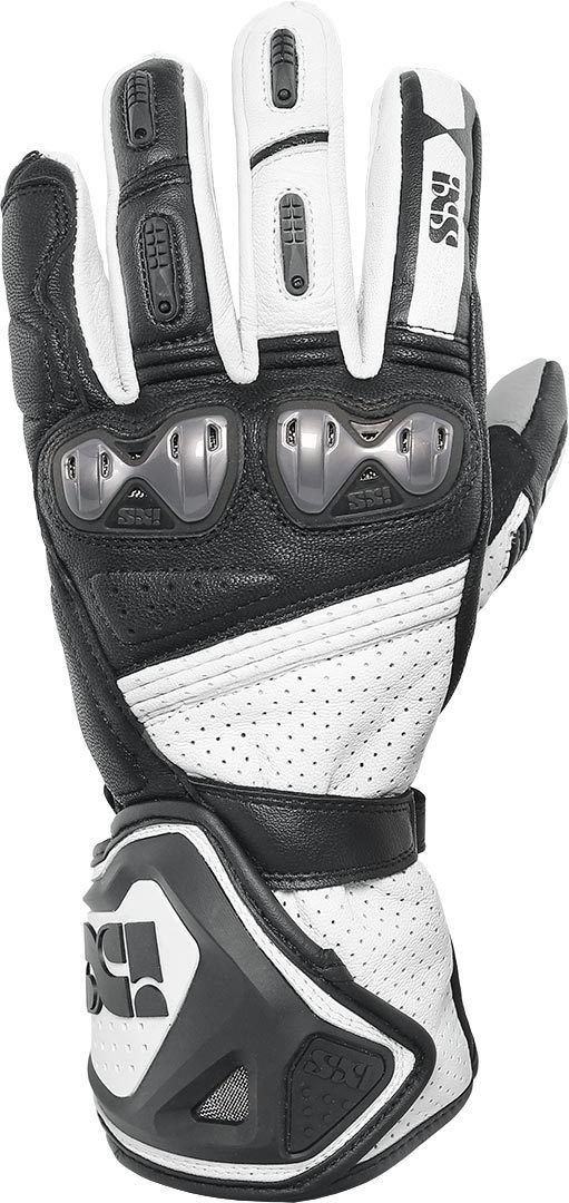 IXS X-Sport RS-100 Motorradhandschuhe, schwarz-weiss, Größe L, schwarz-weiss, Größe L