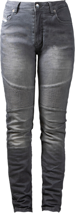 John Doe Betty Biker XTM Damen Motorradjeans, grau, Gre 26, grau, Gre 26 unter Bekleidung