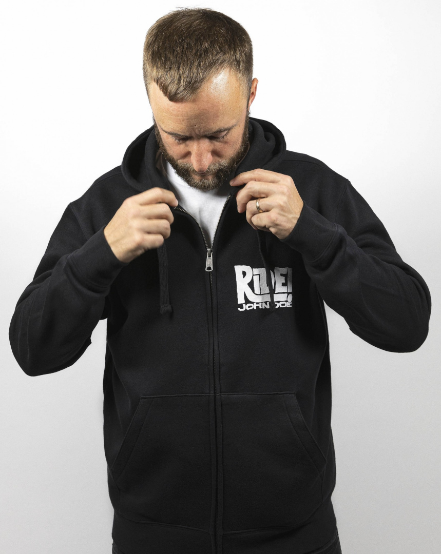 John Doe Ride Zip Hoodie, schwarz, Gre L, schwarz, Gre L