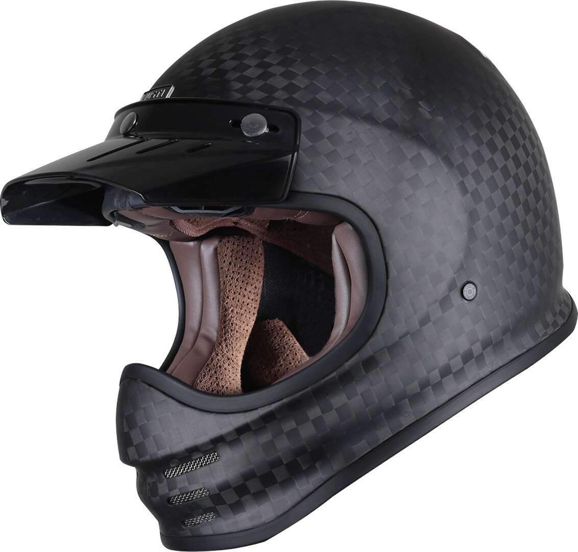 Just1 J-Storm Carbon Motocross Helm, Größe L, carbon, Größe L