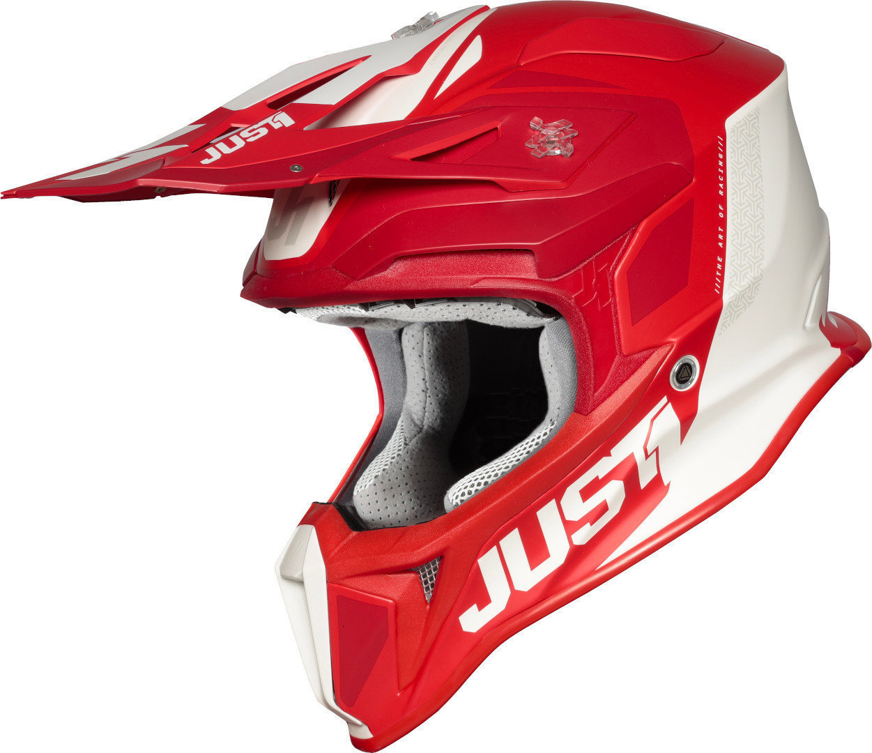 Just1 J18 Pulsar Motocross Helm, weiss-rot, Gre XS, weiss-rot, Gre XS