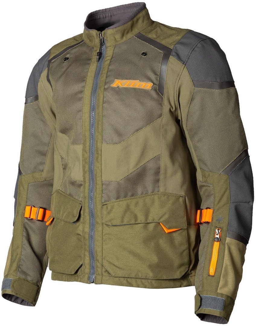 Klim Baja S4 Motorrad Textiljacke, grau-grn, Gre 2XL, grau-grn, Gre 2XL
