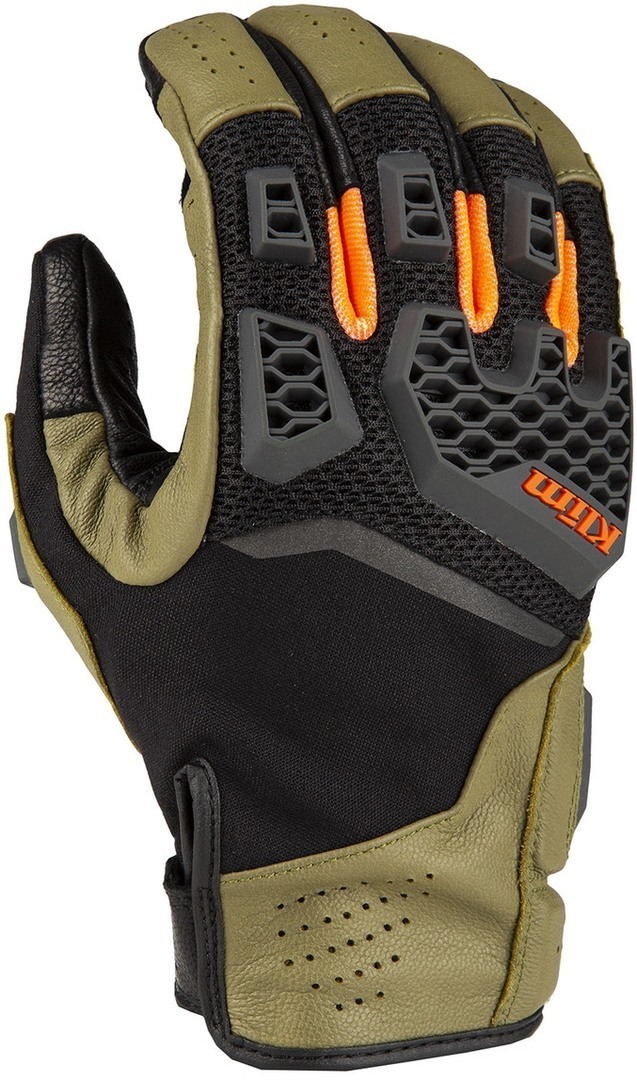 Klim Baja S4 perforierte Motorradhandschuhe, schwarz-grn, Gre S, schwarz-grn, Gre S