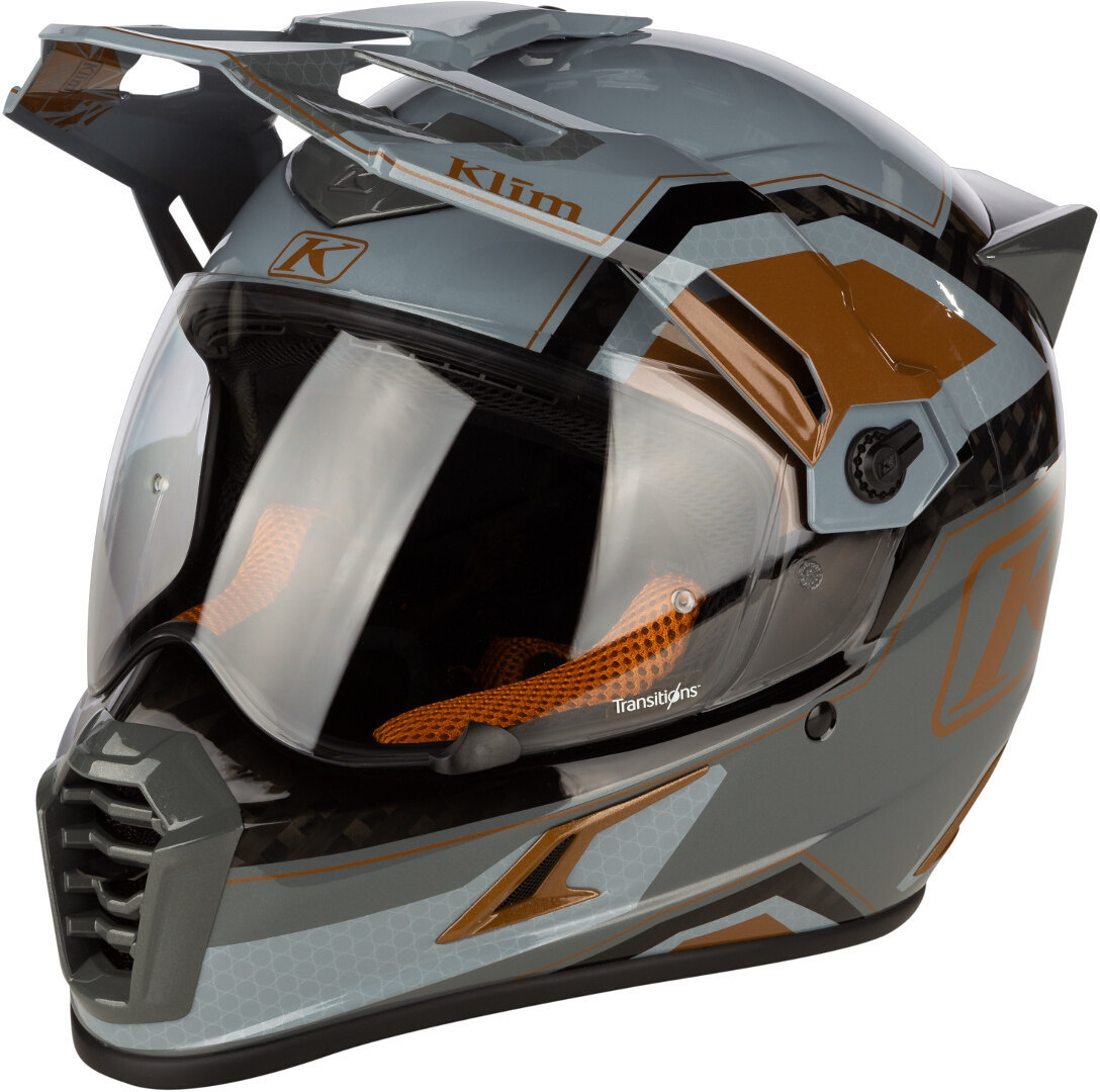 Klim Krios Pro Rally Carbon Motocross Helm, braun, Gre XL, braun, Gre XL