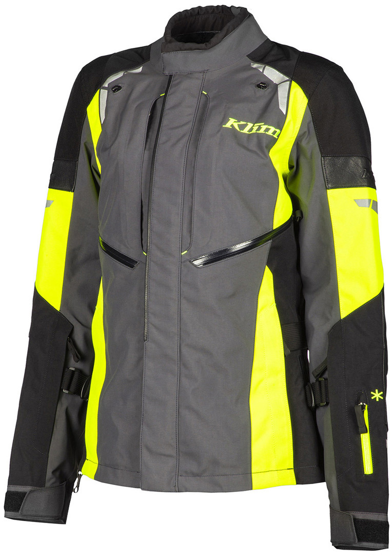 Klim Latitude Damen Motorrad Textiljacke, schwarz-grau-gelb, Gre 36, schwarz-grau-gelb, Gre 36