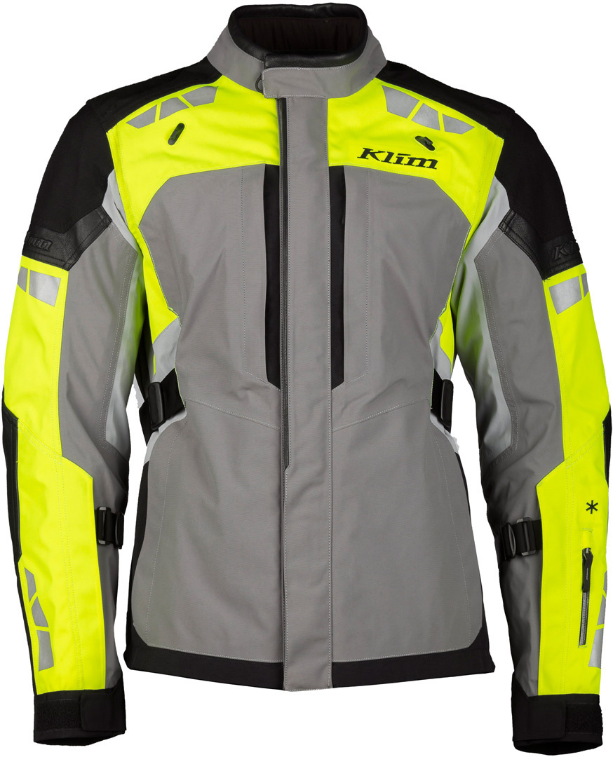 Klim Latitude Motorrad Textiljacke, grau-gelb, Gre 27, grau-gelb, Gre 27