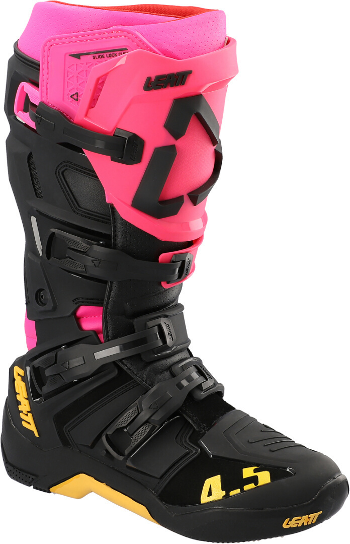 Leatt 4.5 Motocross Stiefel, schwarz-pink, Gre 43, schwarz-pink, Gre 43 unter Bekleidung