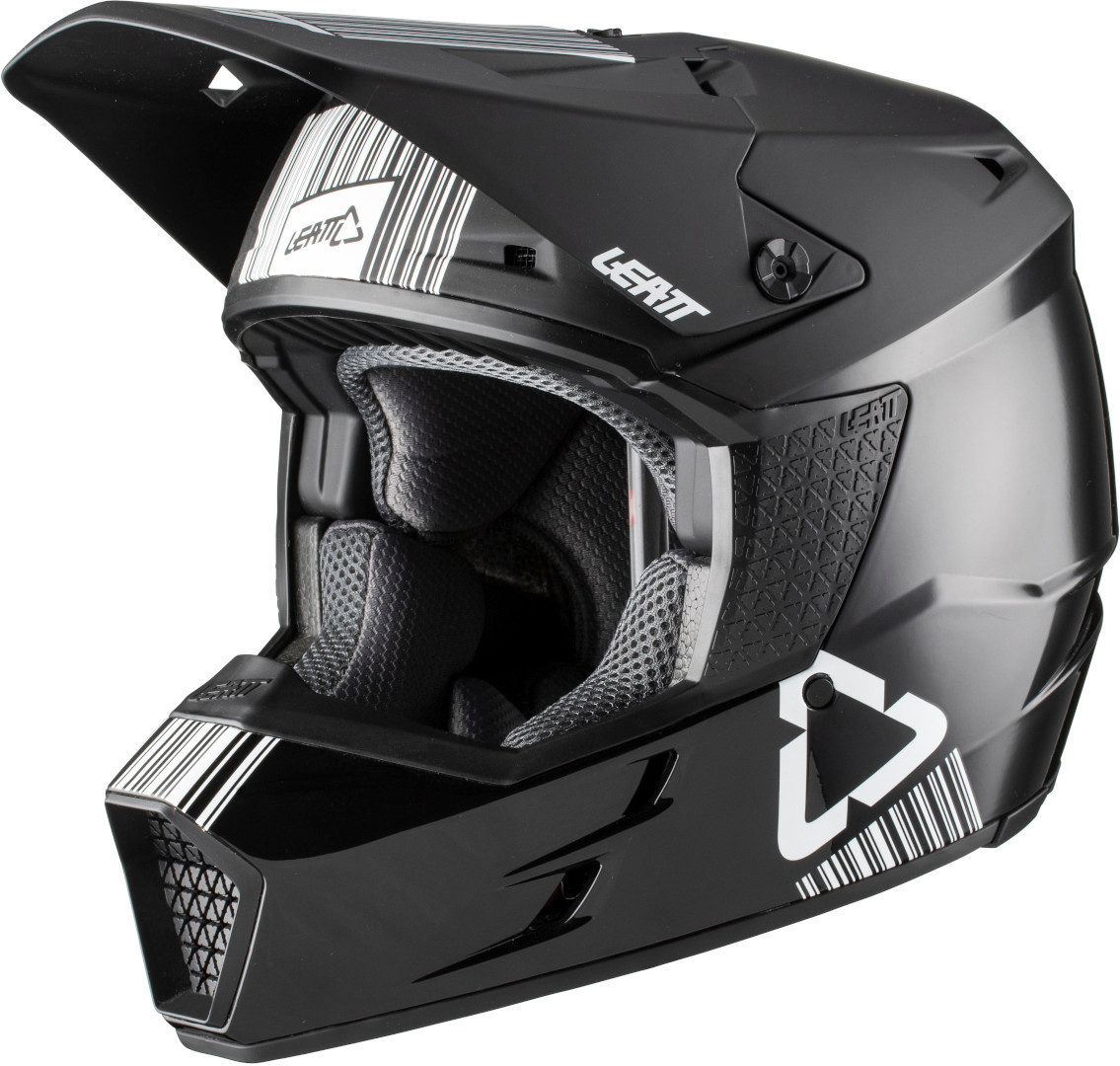 Leatt GPX 3.5 V20.1 Motocross Helm, schwarz-weiss, Gre XL, schwarz-weiss, Gre XL