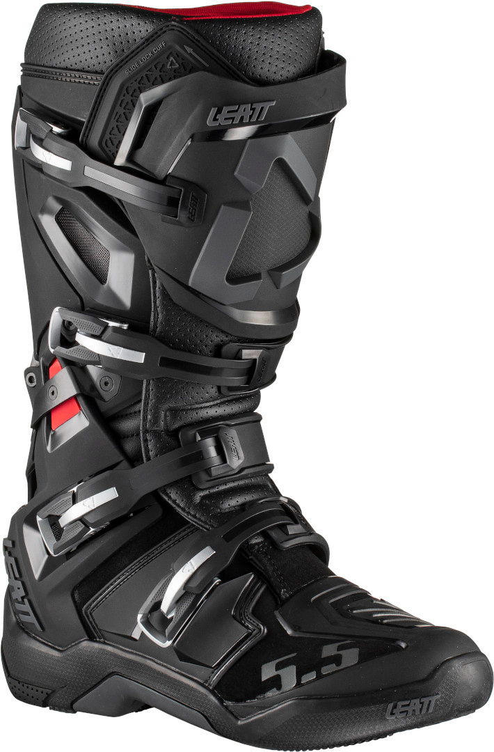 Leatt GPX 5.5 FlexLock Motocross Stiefel, schwarz, Gre 40 41, schwarz, Gre 40 41 unter Bekleidung