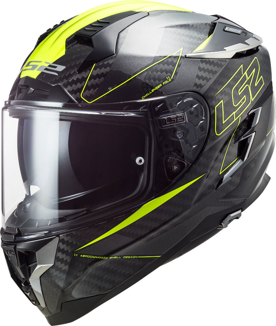 LS2 FF327 Challenger Fold Carbon Helm, gelb, Gre 3XL, gelb, Gre 3XL