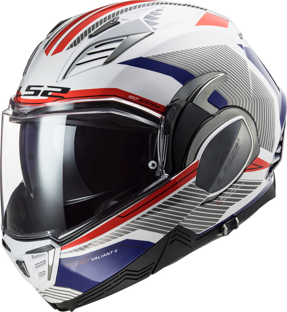 LS2 FF900 Valiant II Revo Helm, weiss-rot-blau, Größe 2XL, weiss-rot-blau, Größe 2XL